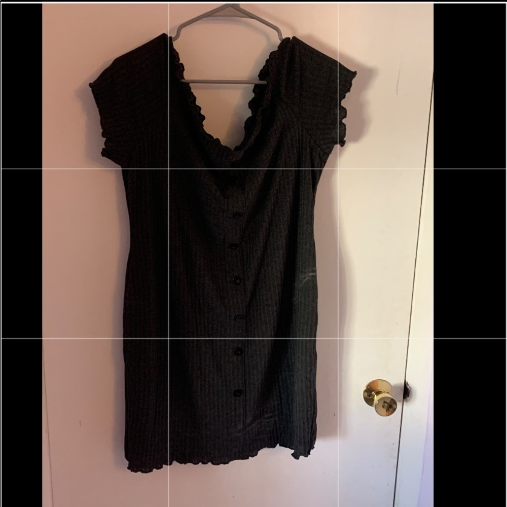 Off Shoulder Fashion Nova Ribbed Dress!